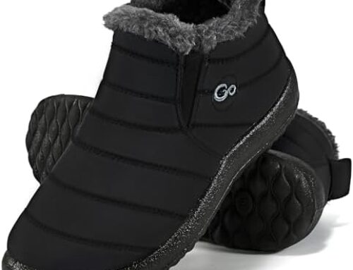 Alicegana Snow Boots for Women Winter: Warm Fur Lined Ankle Booties Comfortable Waterproof Slip On Lightweight Womens Boots